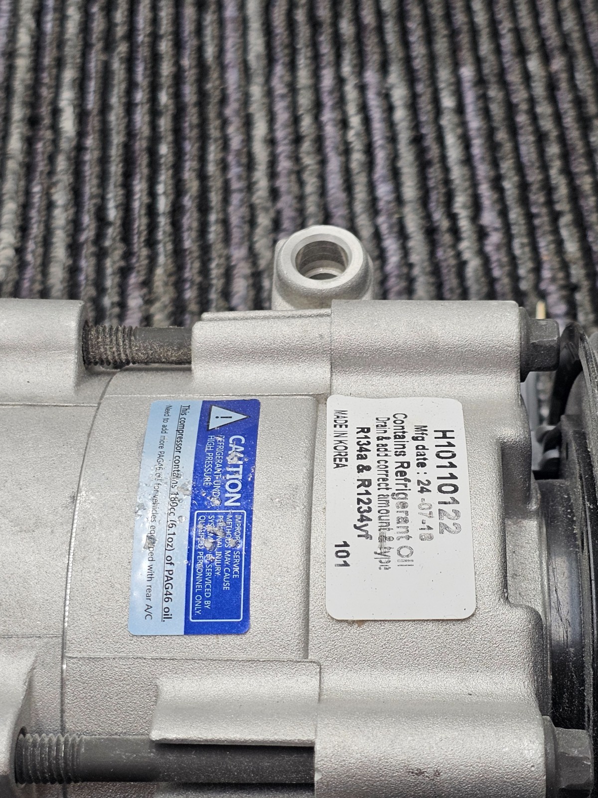 H10110122 AC Air Conditioner Compressor R134a & R1234yf For Automotive