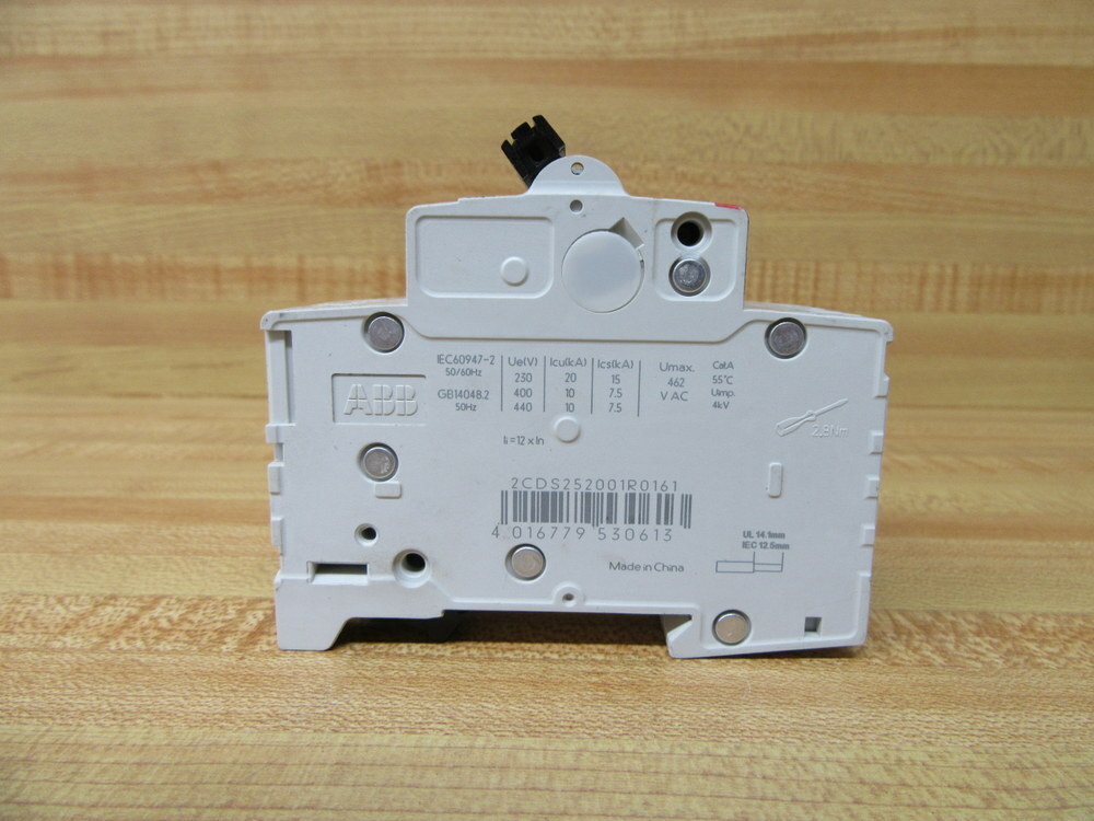 Asea Brown Broveri S202-D16 16A Circuit Breaker S202D16 ABB 2 Pole