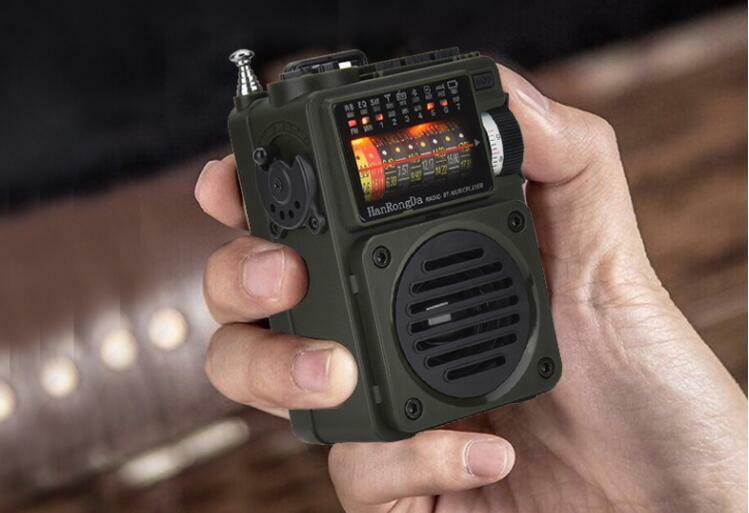 HRD-700 AM FM Radio Music Player Portable Receive Signal Rechargeable Speaker