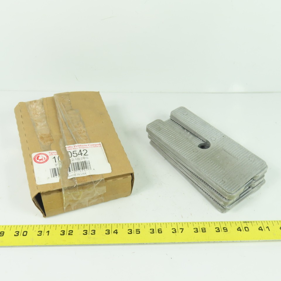 Specialty Products Company 10542 3″x 2-1/2 DEG Axle Caster Alignment Shims Lot/6