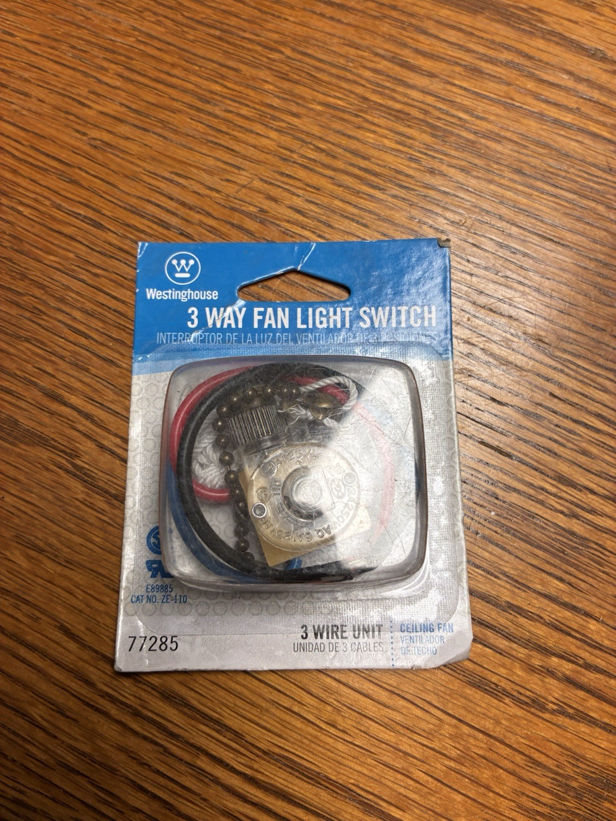 3 Way Fan Light Switch ZE-110 (Lot of 3)