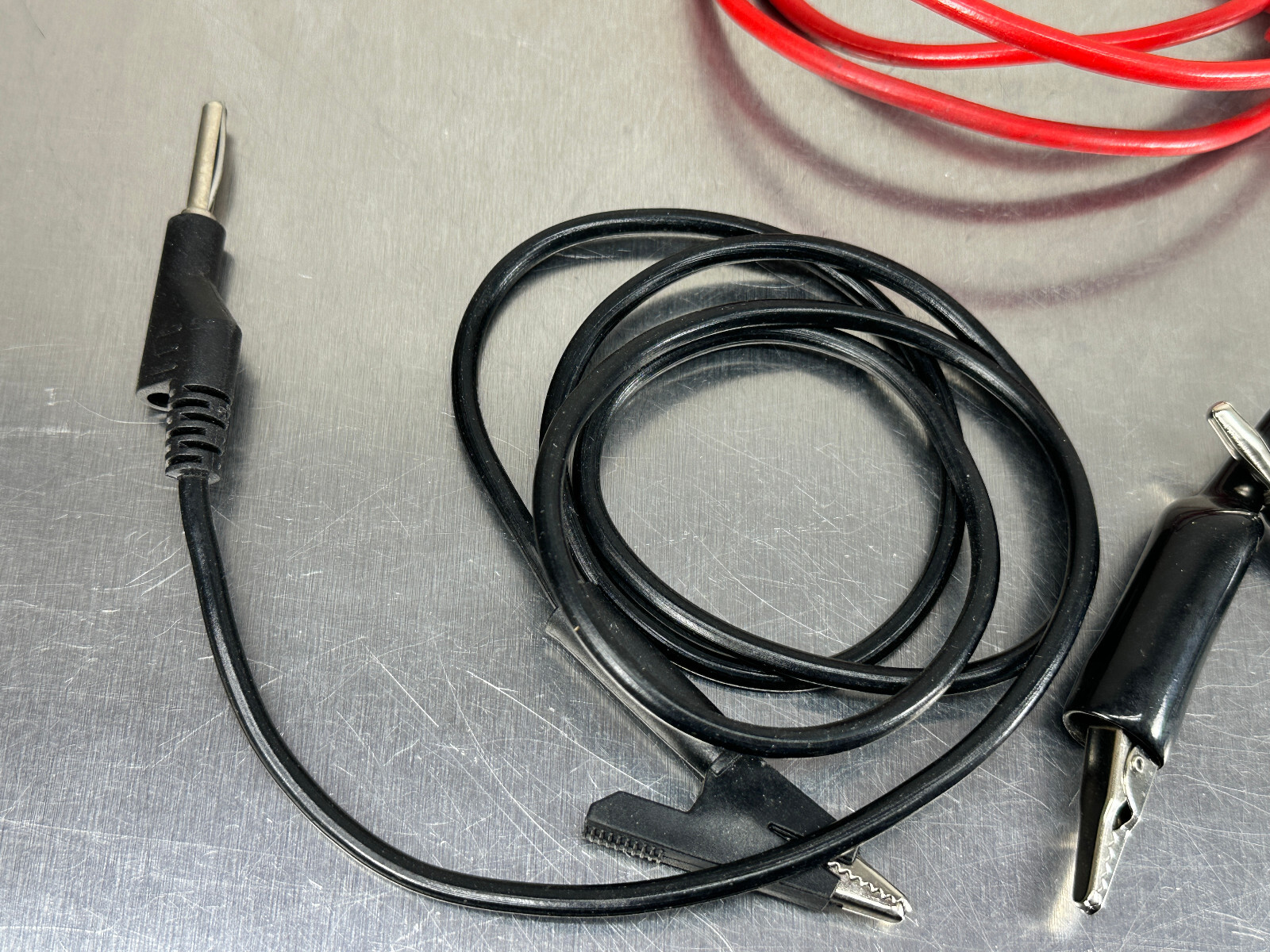 (5) Test Leads Fluke, Pamona, Unmarked Current Voltage Measuring