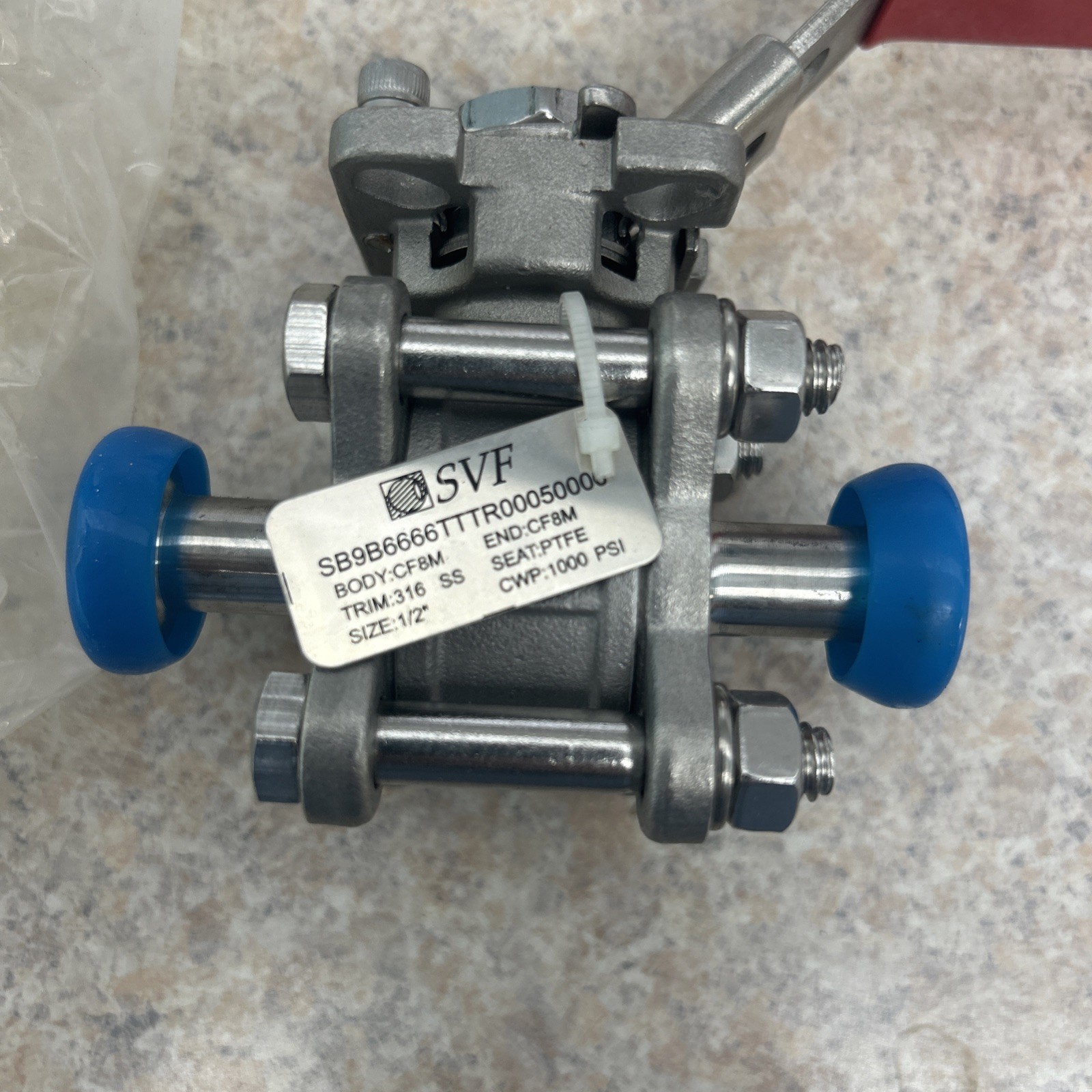 SVF FLOW CONTROLS 1/2″ SB9B SS TC