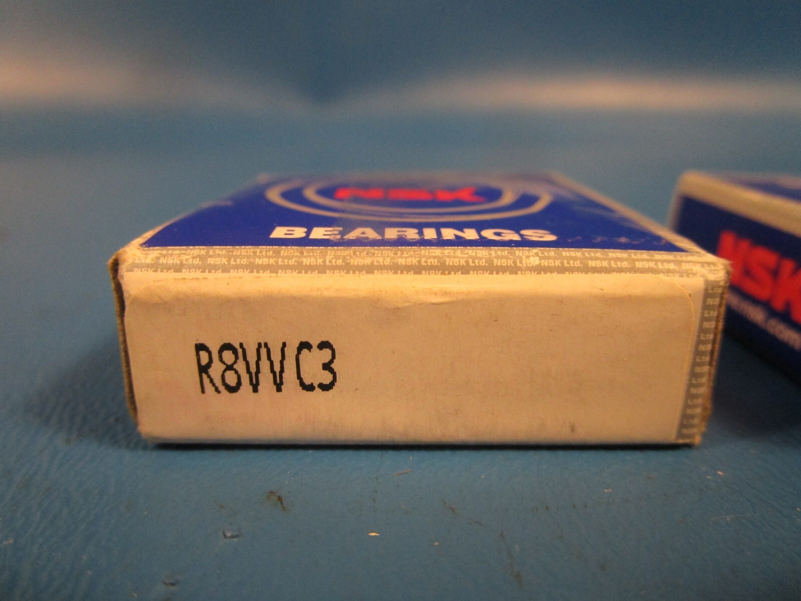 LOT OF 2 NSK R8VV C3, Single Row Ball Bearing; Double Seals, 1/2″ Bore; 1-1/8″