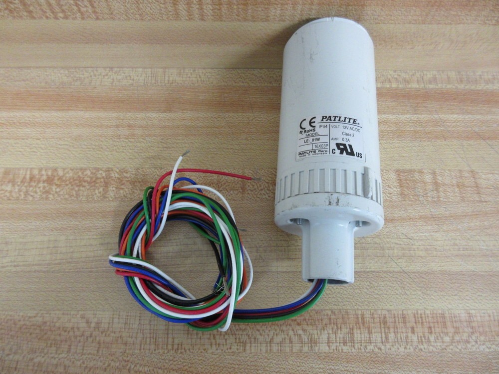 Patlite LE-01W LED Signal Tower LE01W Signal Tower Base Only
