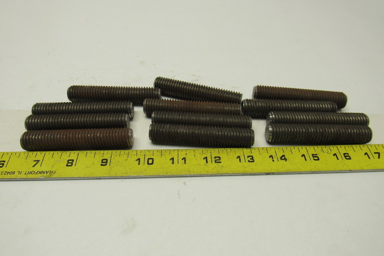 5/8″-11×3″ (OAL 3-1/4″) A320 L7 Fully Threaded Stud lot of 12
