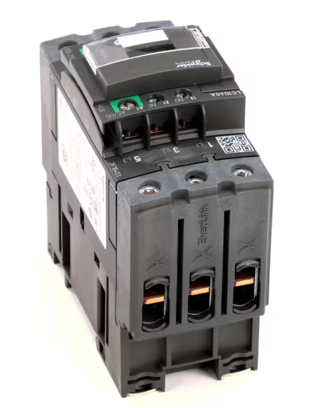 Giles LC1D40A, 2F18403, Contactor, 208V, 60A, 3 Pole, Square-Vat Banked Fryers