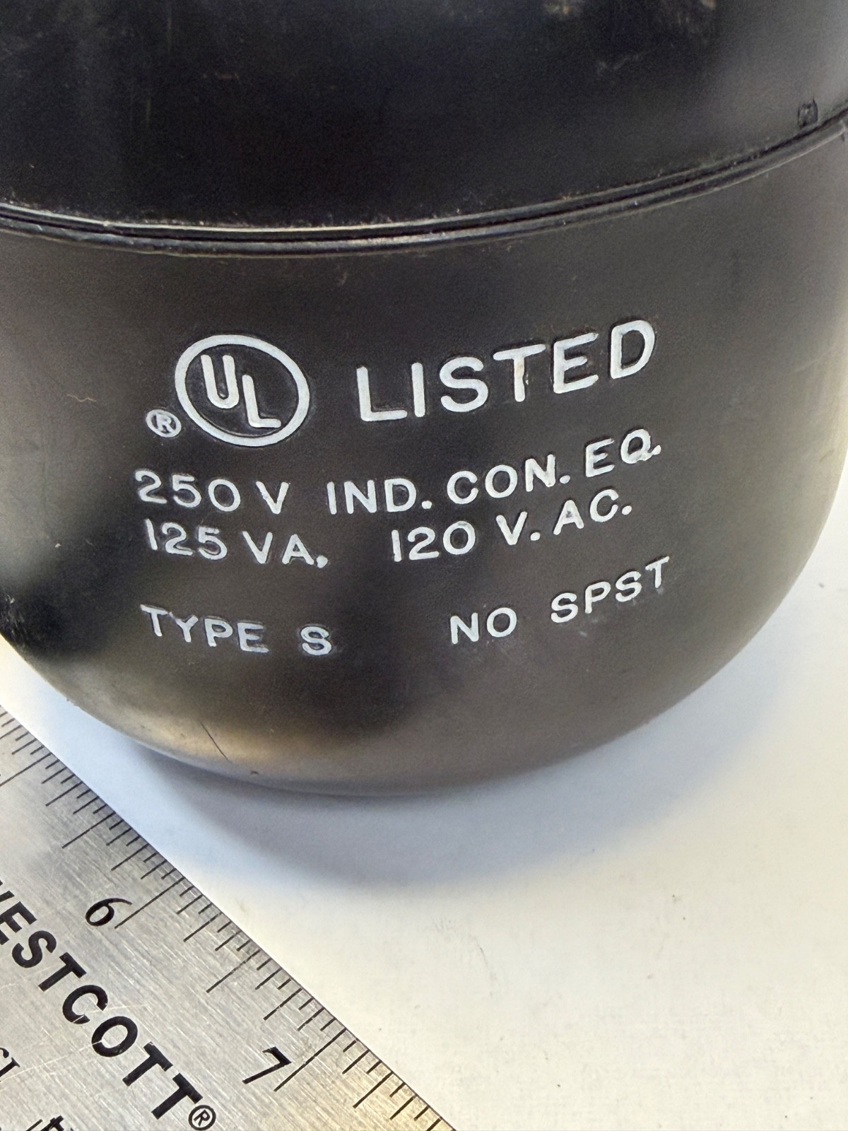 Used Roto-Float Switch Type S with Cable 250V 125VA 12VAC No SPST FREE SHIPPING
