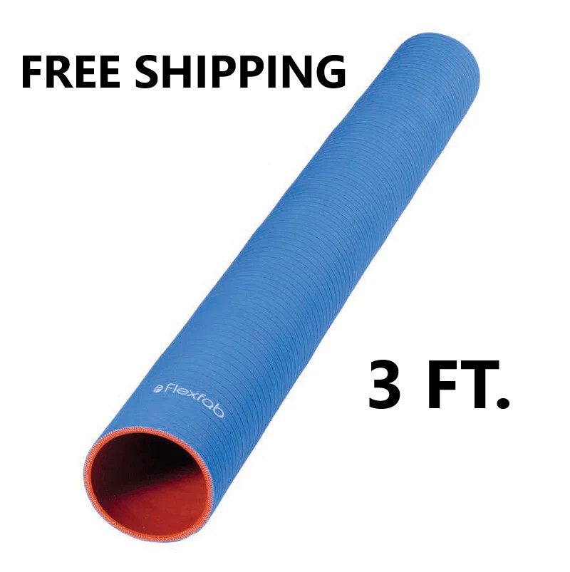 Flexfab 5515-200, 2.00″ X 3 ft, 3-Ply Blue Silicone Coolant Hose, 51mm NEW