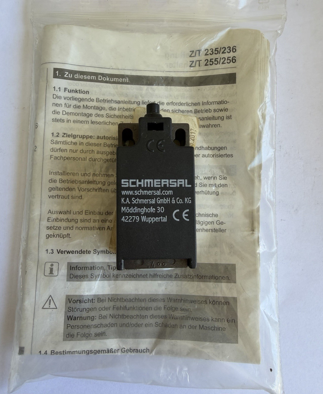 Schmersal T1R 236-1 1Z-U180-2270-2