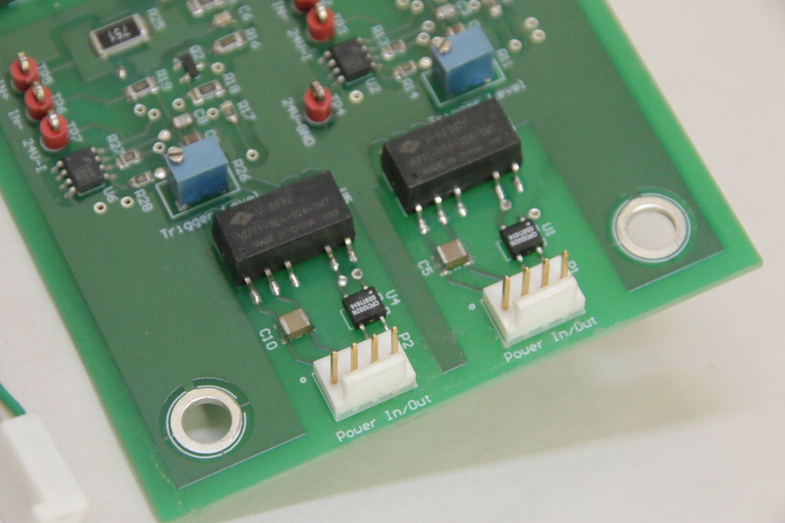 PCB + 2 Leads from GPI General Plasma Inc. ASP00132 P2 – NEW Old Stock Board