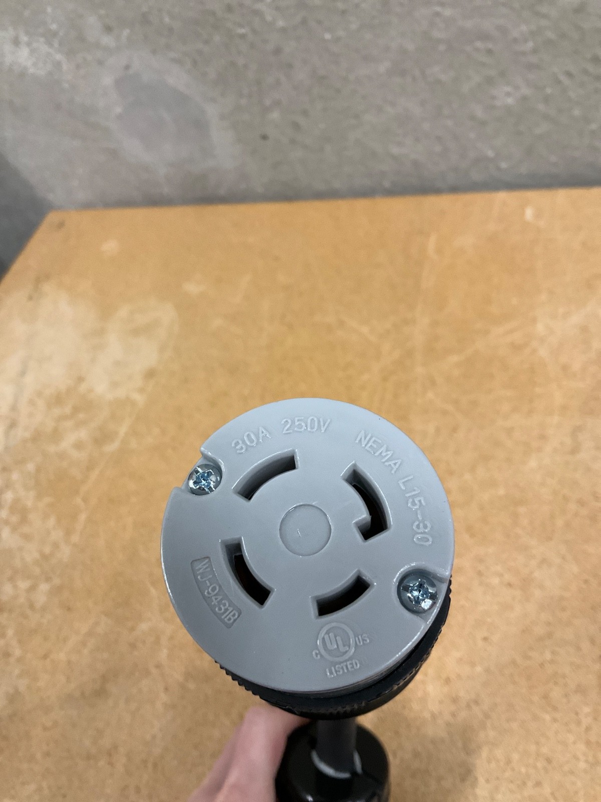 NEMA L15-30 Locking Connector 30A 250V | WJ-9431B 14.5”