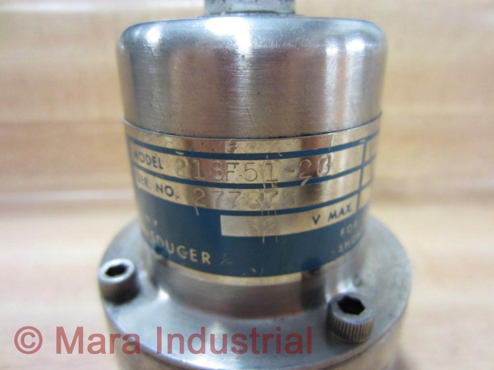 Viatran 218F51-28 Pressure Transducer 0-3000 Psig