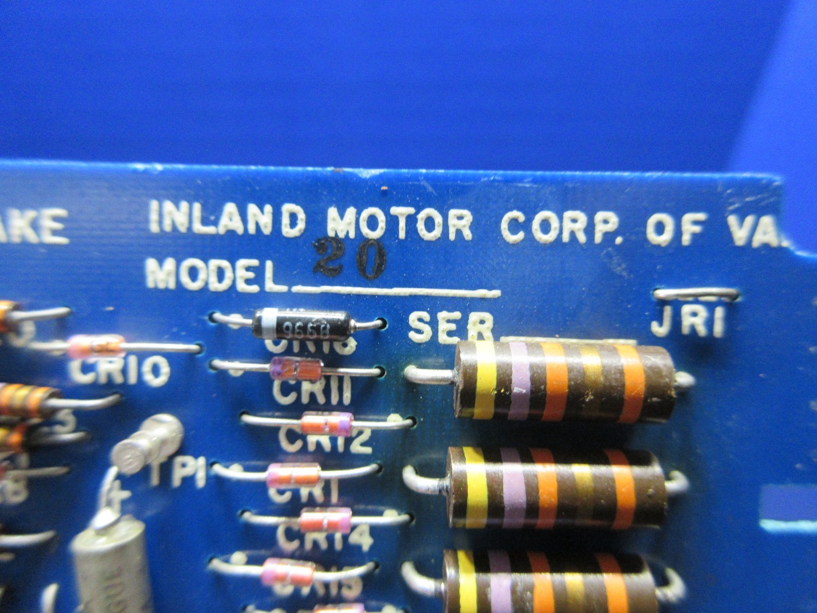 INLAND MOTOR CORP MODEL 20 609-IL-135-73 INTERLOCK AND BRAKE EM-3-00 20 CNC