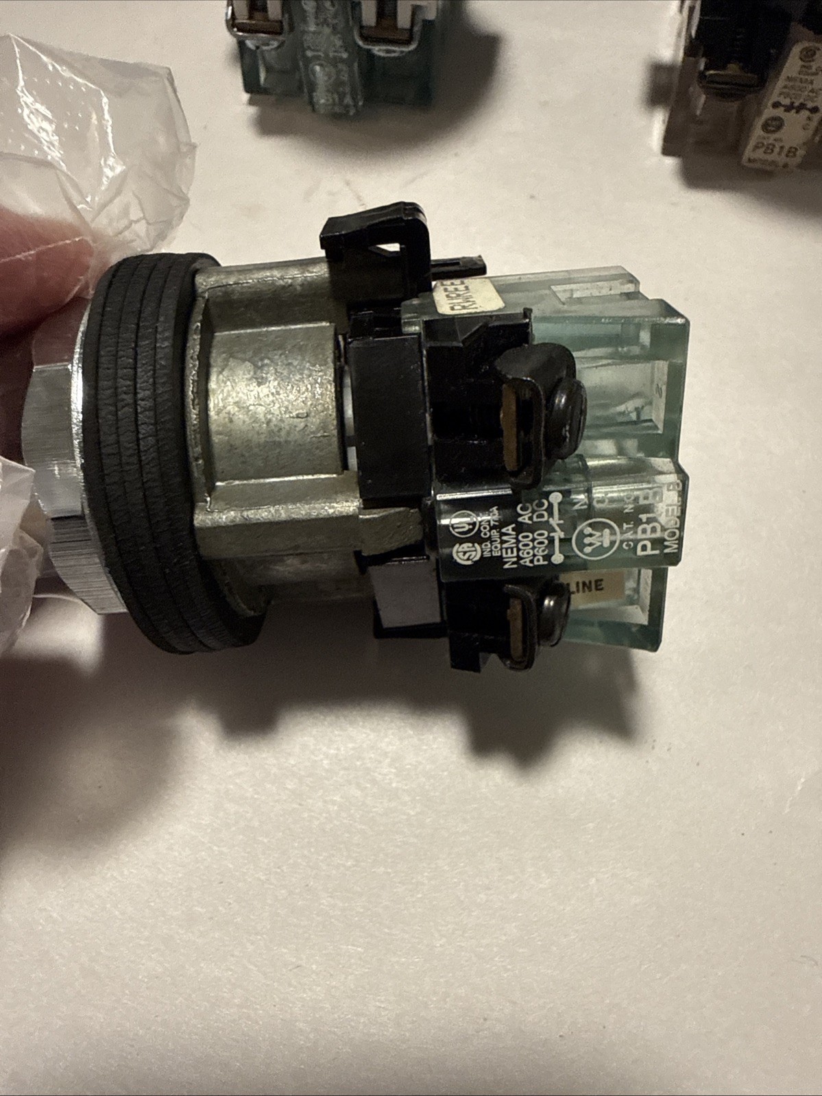 Lot of 7 Westinghouse C950303 Pushbutton Operators PB1A PB1B Flush & Extended