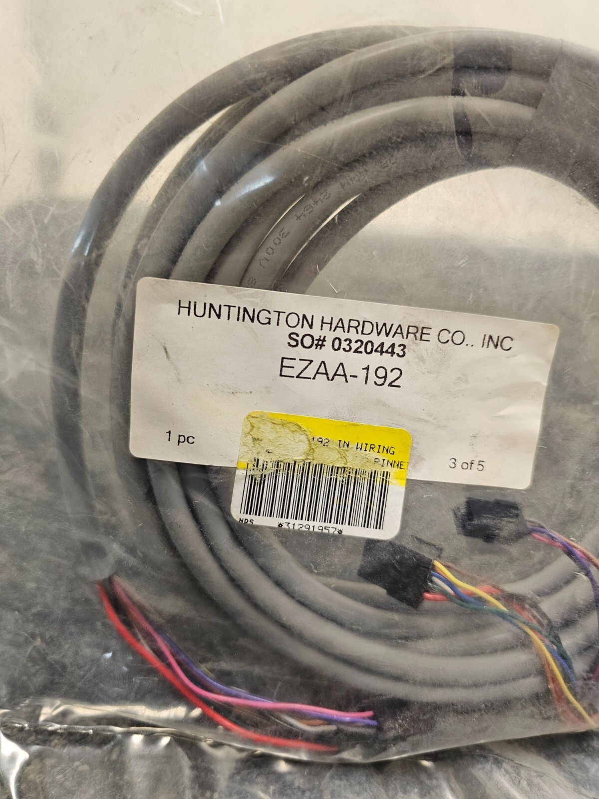 (QTY 2) Huntington Hardware 0320443 EZAA-192-1 QC-C1500 Wire Harness