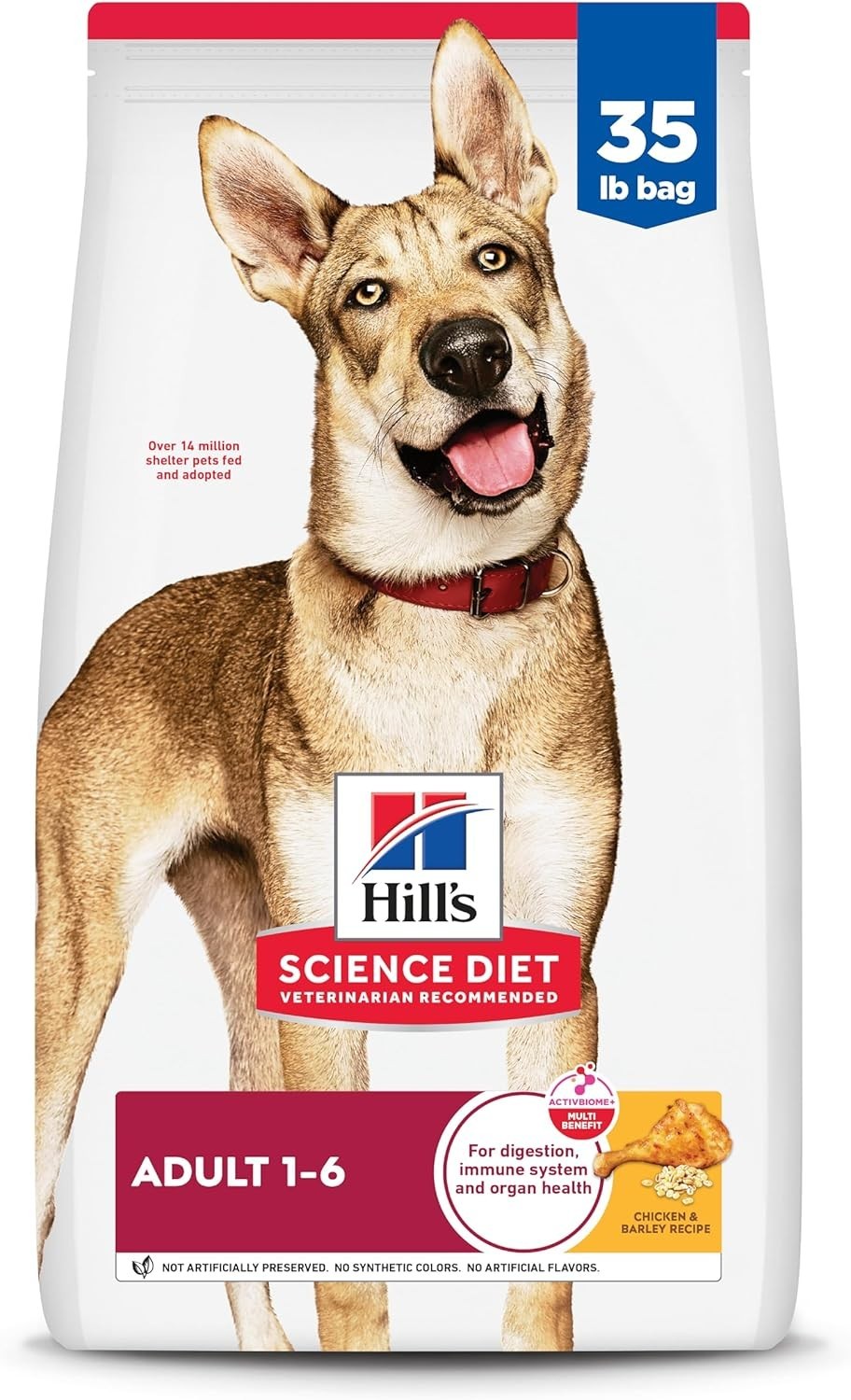 Hill’s Science Diet Adult 1-6, Dry Dog Food, Chicken & Barley, 35 lb Bag