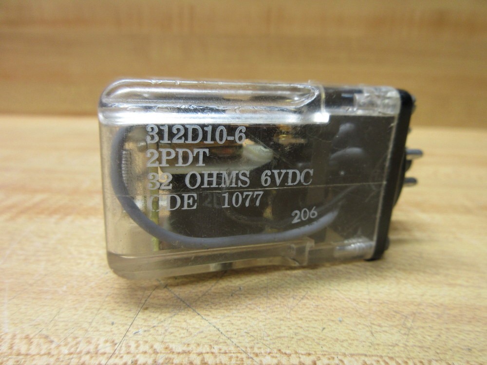 Cornell Dubilier 312D10-6 CDE Relay 312D106 6V DC
