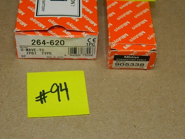 Mitutoyo 264-620 U-WAVE-TC IP67 type with 905338 Connector Cable NEW LOT # 94