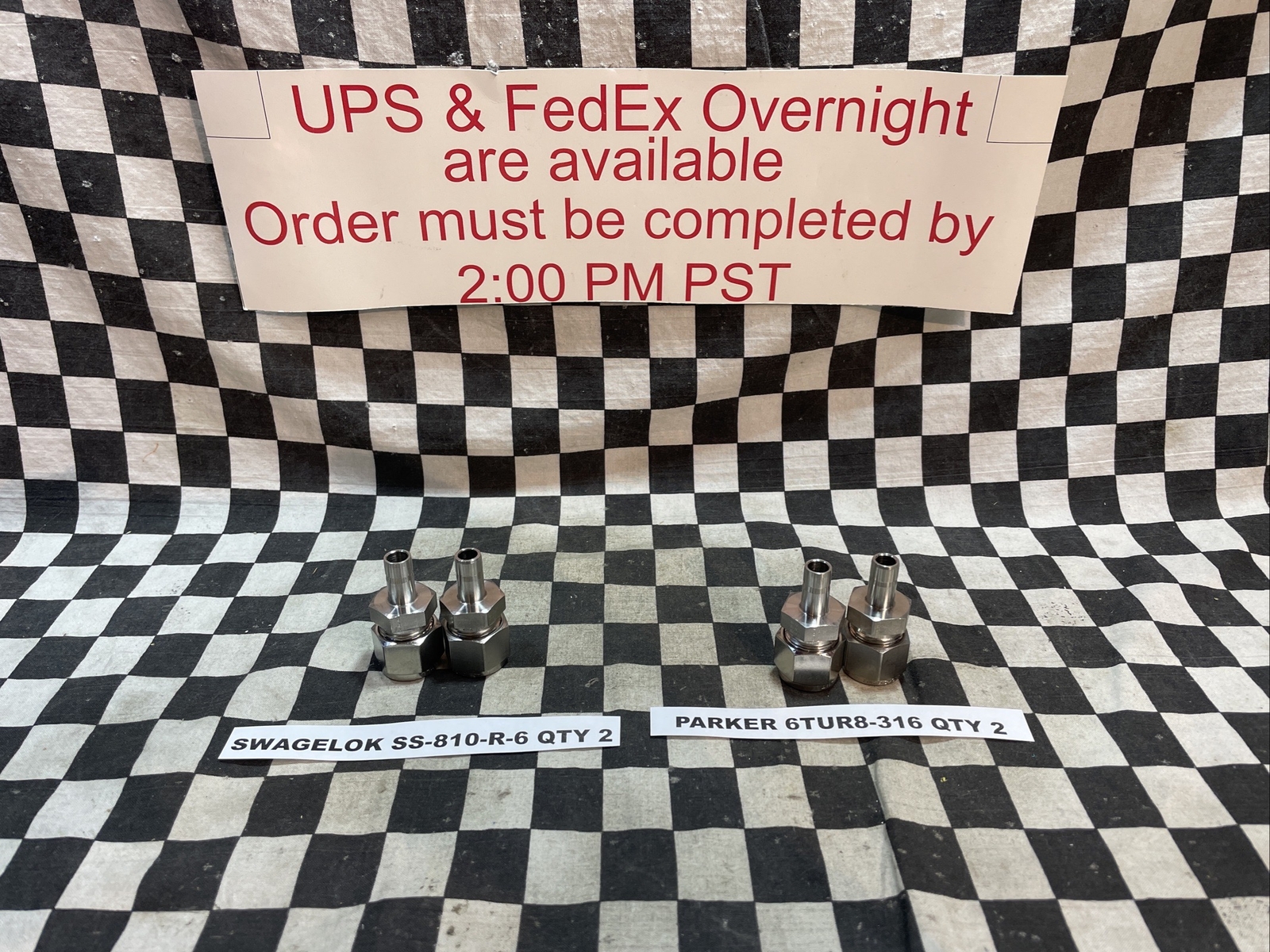 SWAGELOK SS-810-R-6, PARKER 6TUR8-316, REDUCER 1/2″ X 3/8″, LOT OF 4 #163913