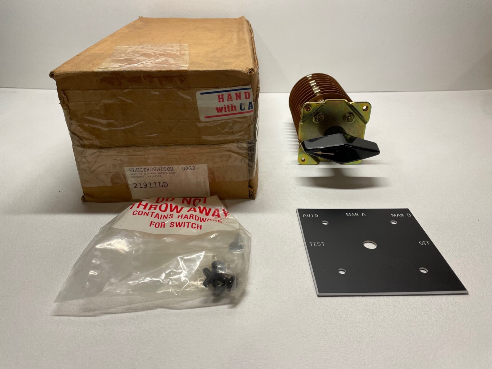 Electroswitch 21911LD Rotary Switch 10-A 125-VAC