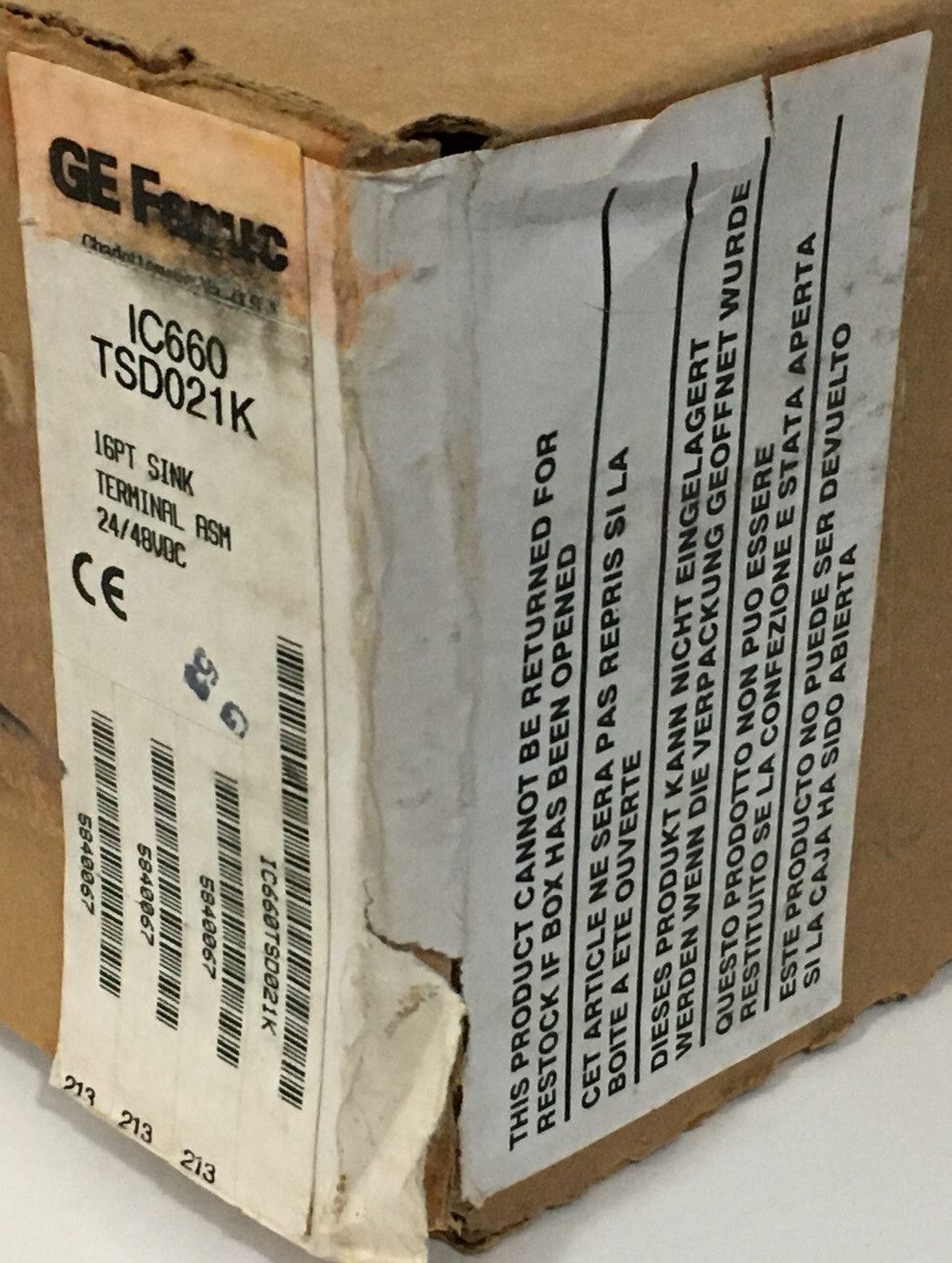 NEW!!! Sealed!! GE Fenuc IC660 TSD021K 16PT SINK Terminal 24/48VDC + *Warranty*