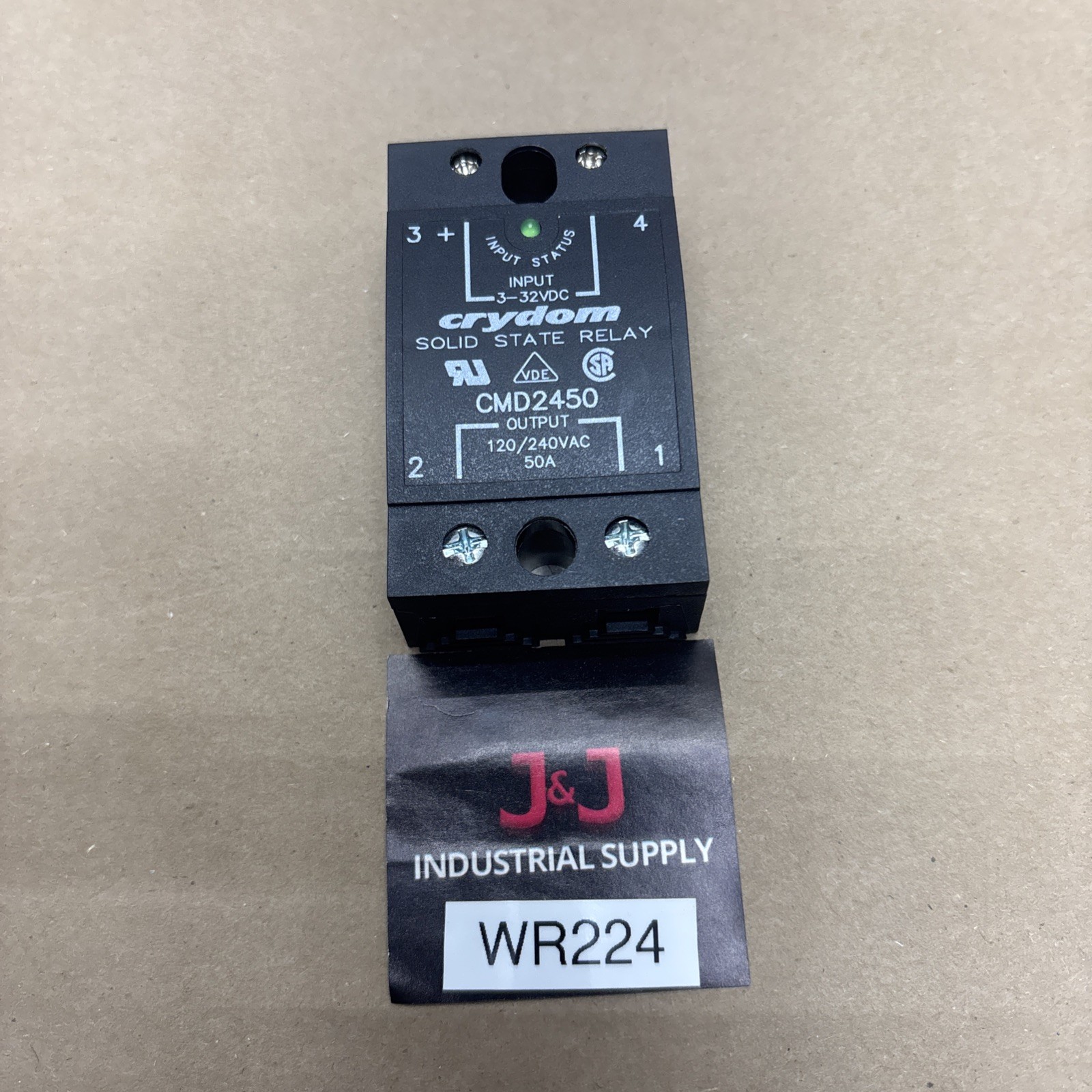 CRYDOM A2450 SOLID STATE RELAY 50A 240VAC 90-280VAC NEW IN OPEN BOX.FAST SHIPPIN