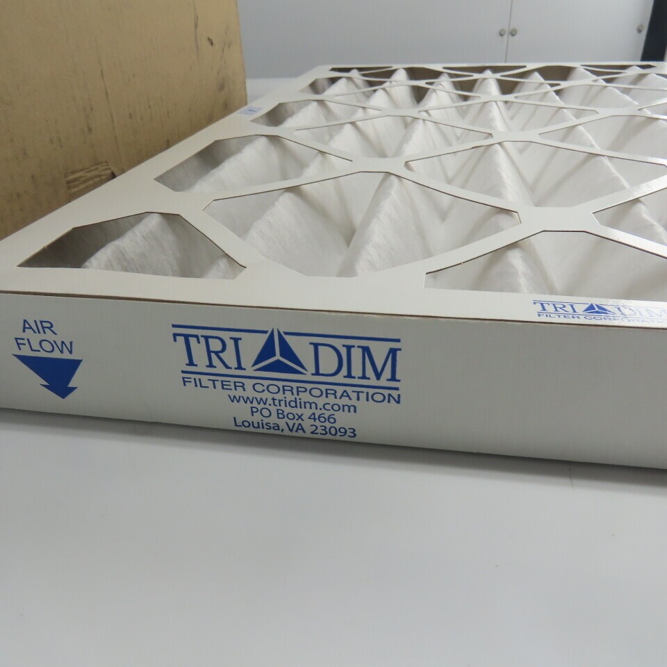 Tri Dim 825P Tri-Pleat 16″ x 25″ x 2″ Air Filter Lot Of 12