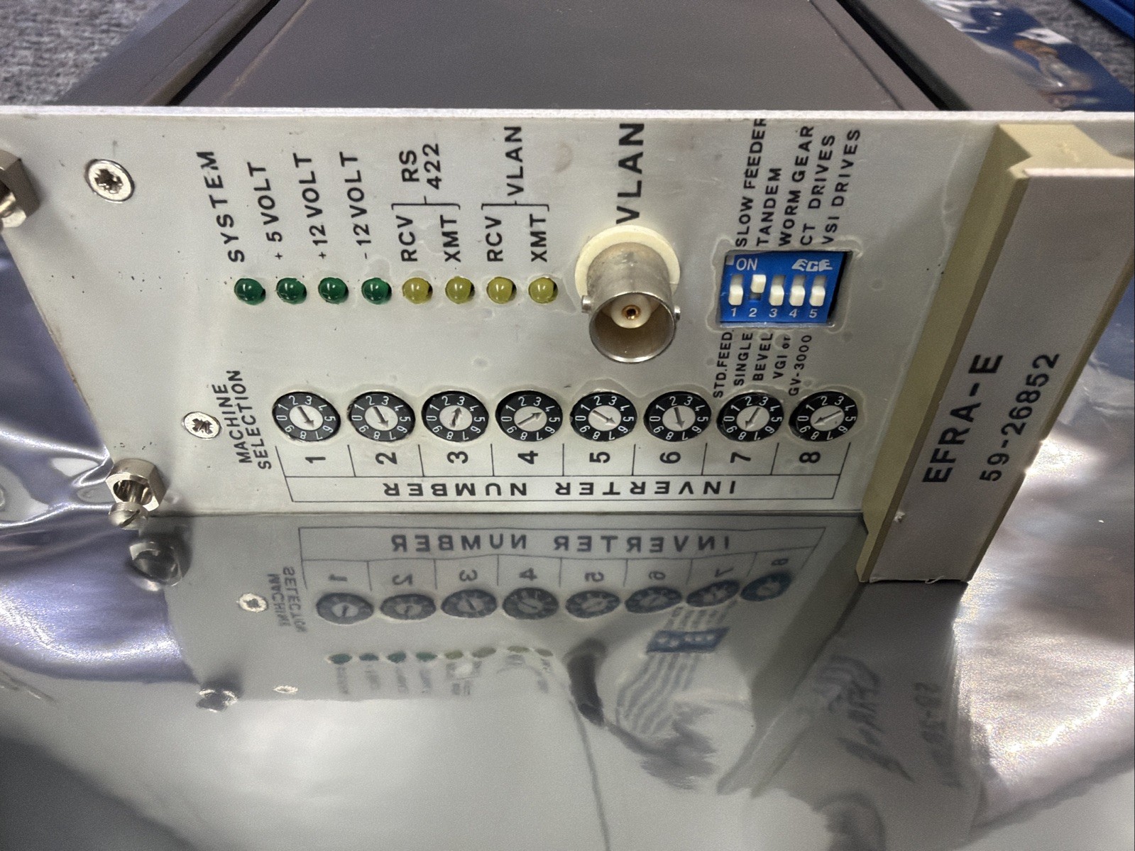 Reliance Electric EFRA-E 8127721A Card Communication Module Emco 59-26852 vLAN