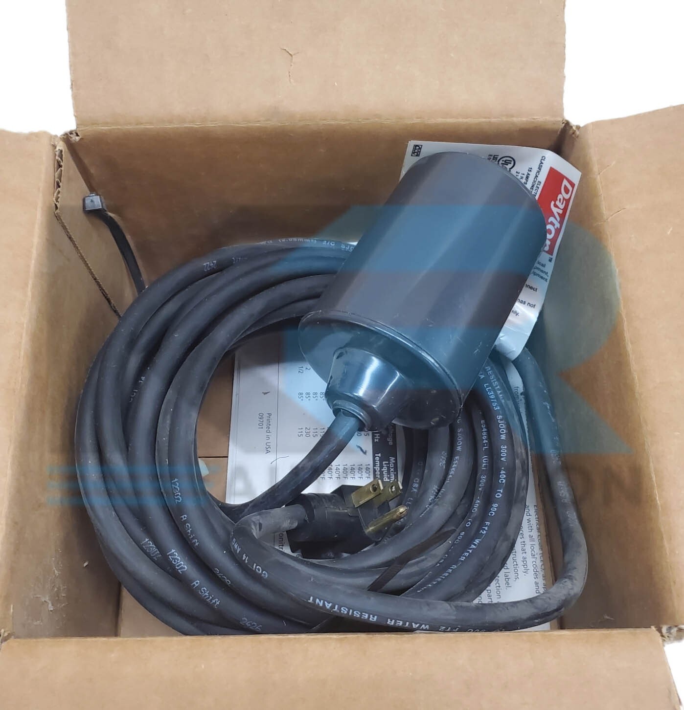 NEW Dayton 6PNV3A Mechanical Float Switch 115/230VAC 15 Amp 2HP 60Hz