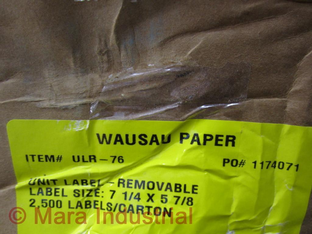 Wausau Paper ULR-76 Label Size: 7 1/4″ X 4 7/8″ Removable (Pack of 2500)