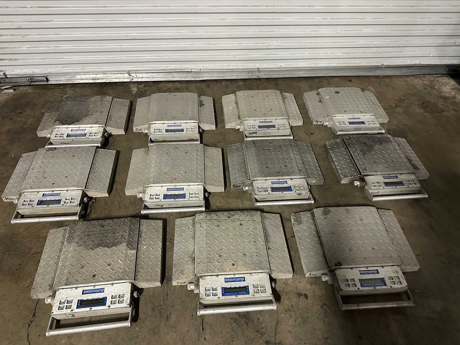 *LOT OF 11* Intercomp Wheel Load Weigher PT300 Scale 20000 X 50 LB 10000 X 20 kg