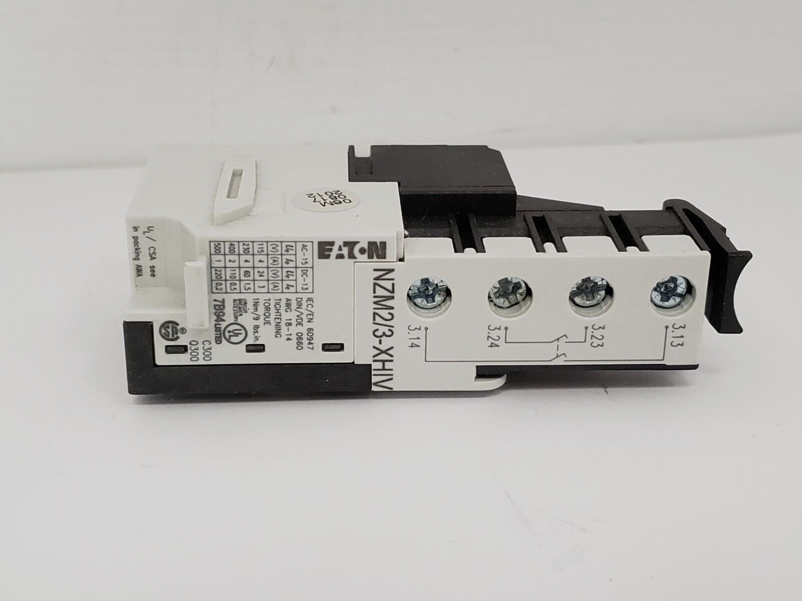 EATON NZM2/3-XHIV AUXILIARY CONTACT 2EARLY N/O NNB