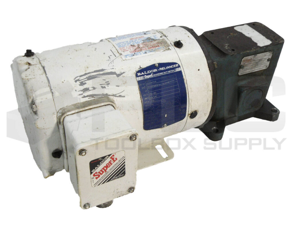 BALDOR RELIANCE CEWDM3546 MOTOR w/ DODGE MR94747 TIGEAR GEARBOX