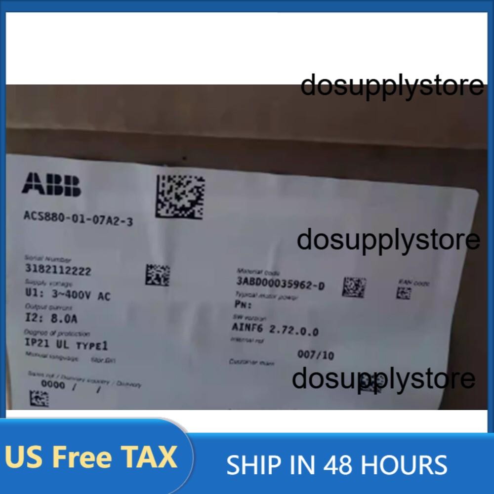 New In Box ABB ACS880-01-07A2-3