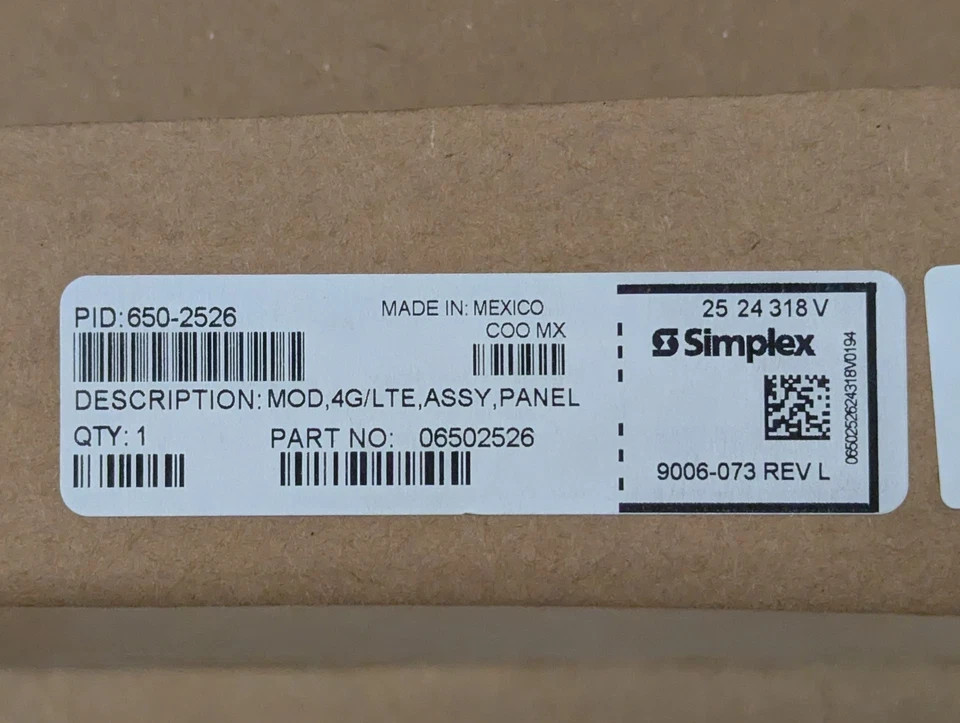 New Simplex 4100-5203 Expansion Bay Sub-Assembly For Simplex Fire Control