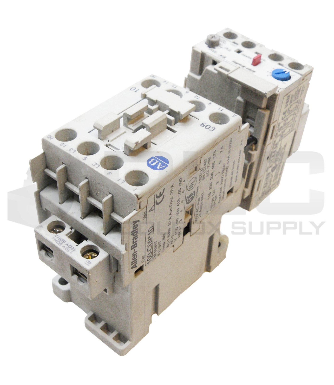 ALLEN BRADLEY 100-C09*10 /A CONTACTOR 600VAC 25A W/ 193-EA1EB /A OVERLOAD RELAY