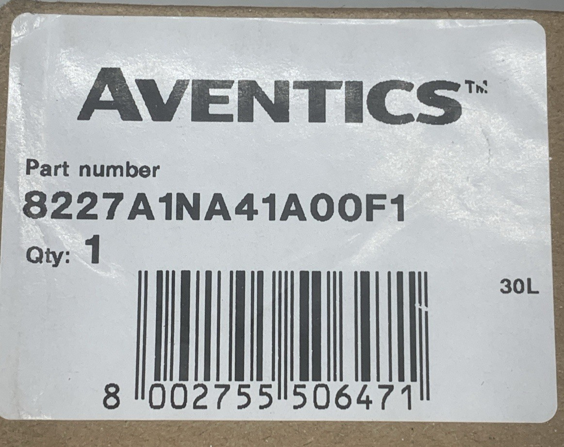 AVENTICS 8227A1NA41A00F1 POPPET VALVE 1/2″ PORTS **NEW**
