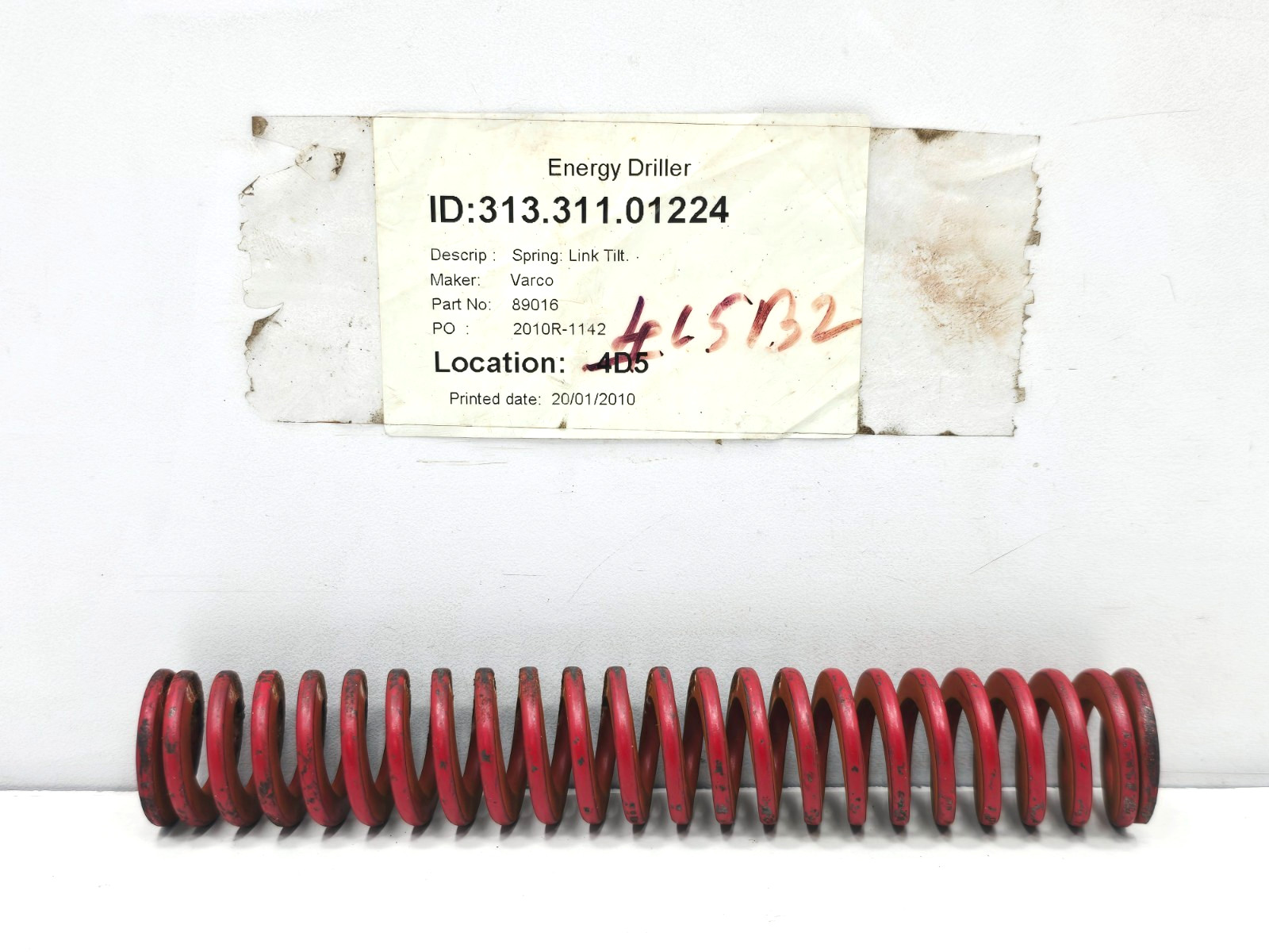 National Oilwell Varco 89016 Spring die ( 89016 SPRING,DIE,.50X1.0X6.0LG )