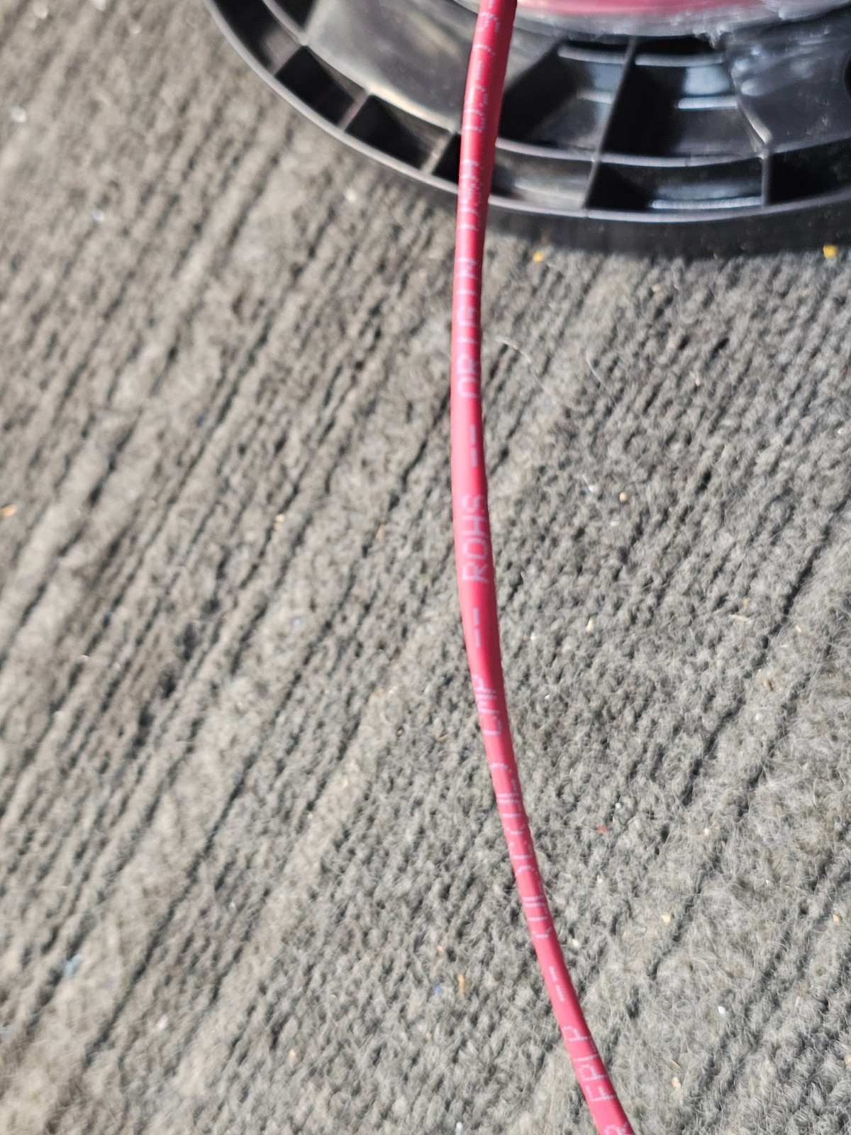 Prysmian Carol E3512S 16 AWG 2-Conductor 1000 ft Unshielded FLP Cable, Red