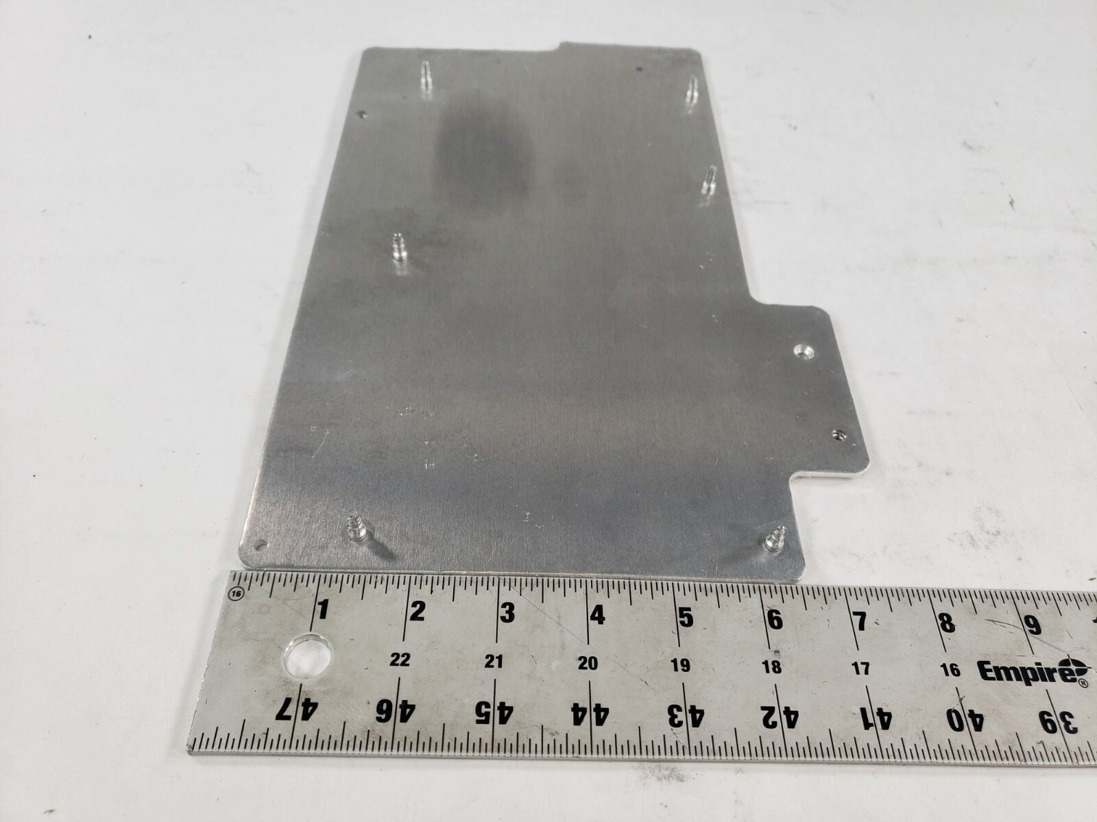 Lot of 9 Unknown Silver Metal Cover Bracket With Rivets 6.5 In x 11 In
