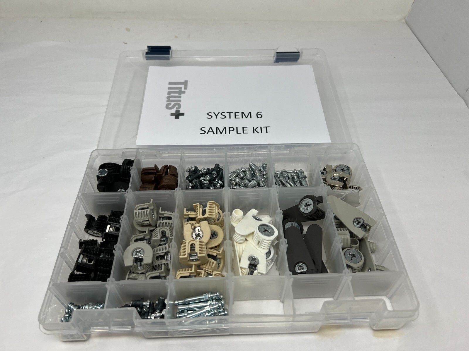 Titus System 6 Assorted Hardware Sample Kit SK006, 200 Total Pieces