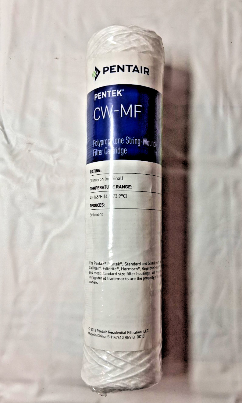 Pentek Polypropylene Micron Water Filters String Wound 30 9.75×2.38″ QTY12 CW-MF