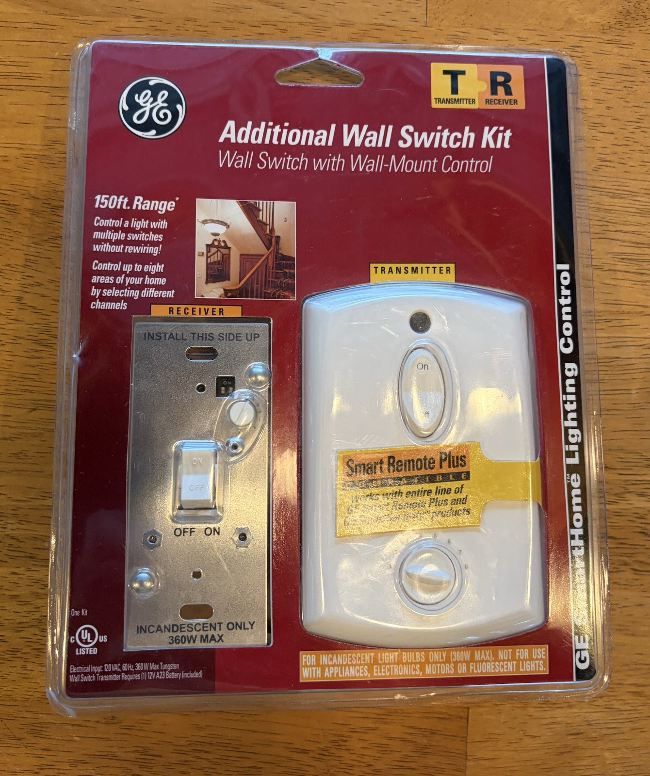 Additional Wall Switch Kit General Electric RF102TXPS w Control New 150’ Range