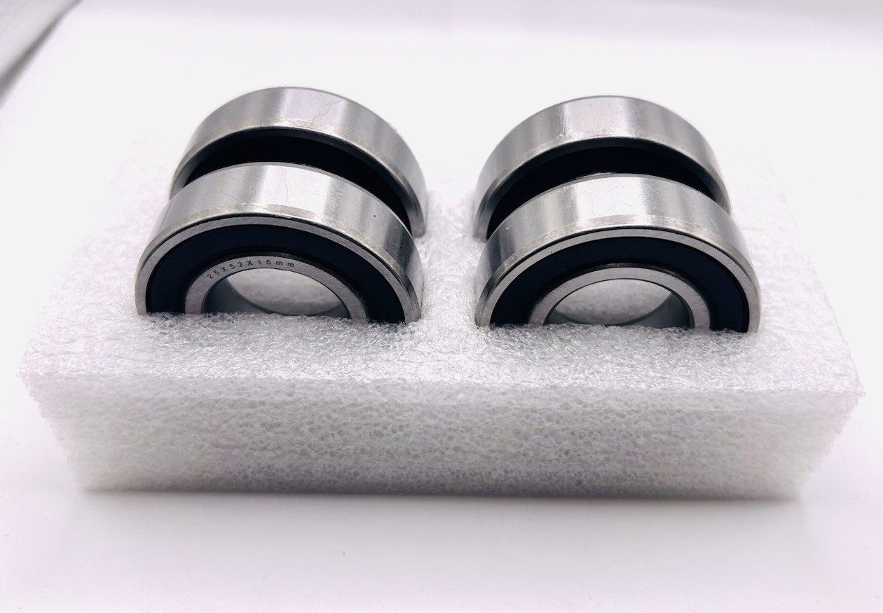 XiKe (4 Pack) 6205-2RS Double Sealed Deep Groove Ball Bearings, 25x52x15mm