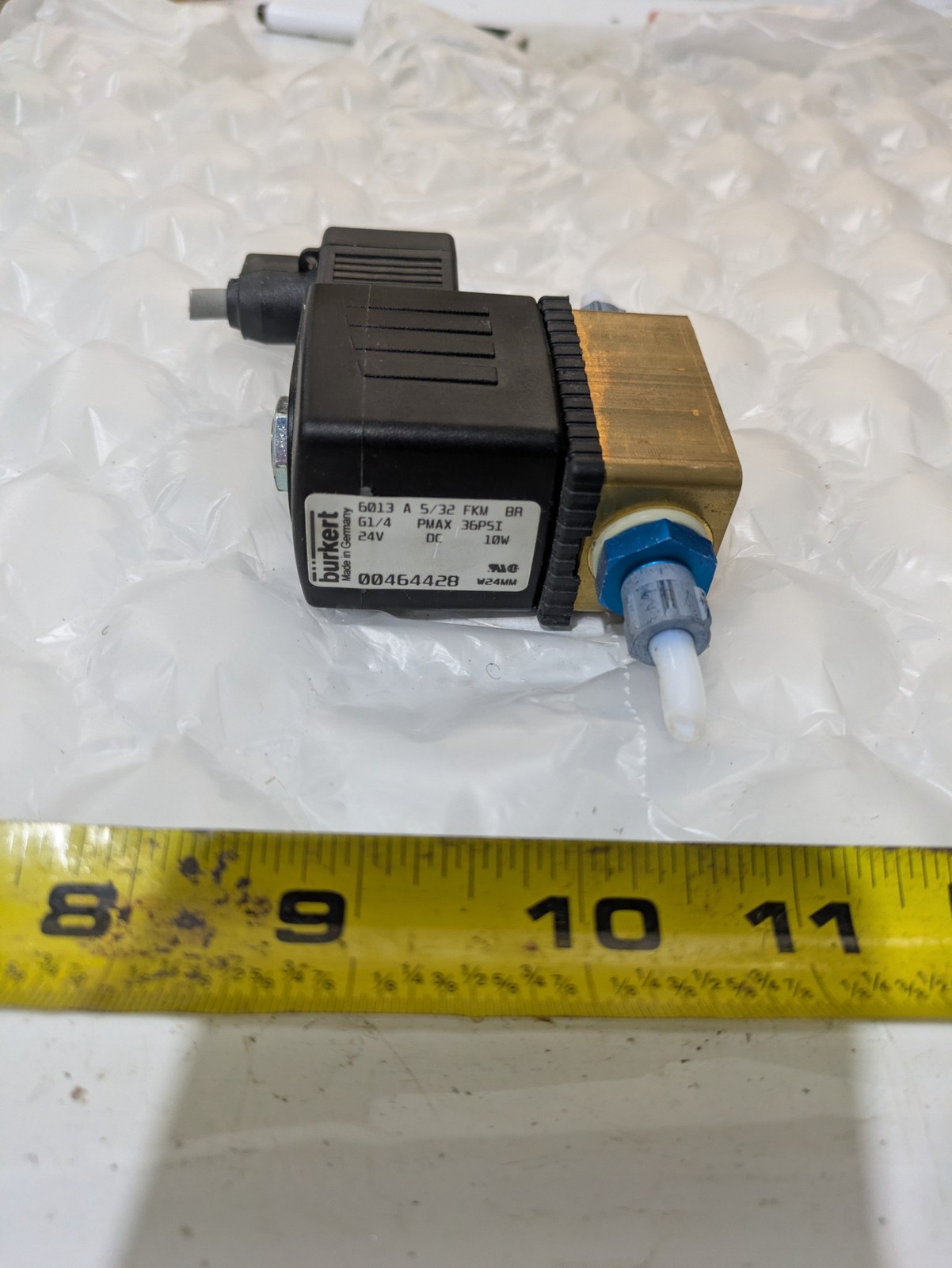 BURKET 6013 A 5/32 FKM BR G1/4 PMAX 36PSI 24V DC 10W WWA W24MM 12S131B 634082