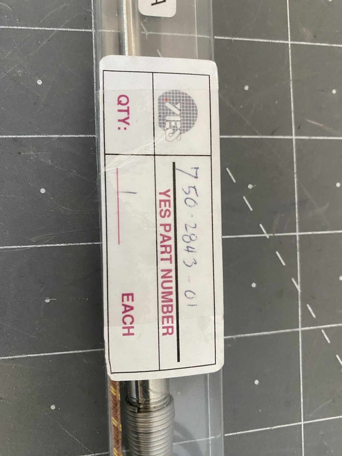 Omega Yes TC K-Type 3/16 Thermocouple Probe 750-2843-01 PN: TJ36-CASS-316G-12-CC