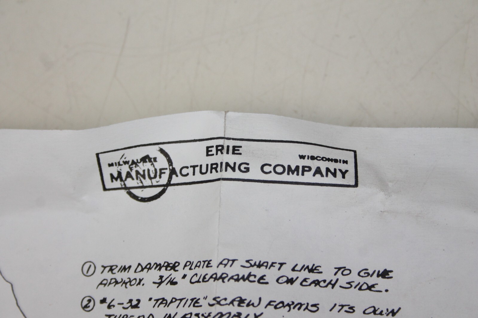 ERIE Damper Actuator Motortrol 0453G0038GA00 (loc:G) 6.5W 24V 50/60Hz