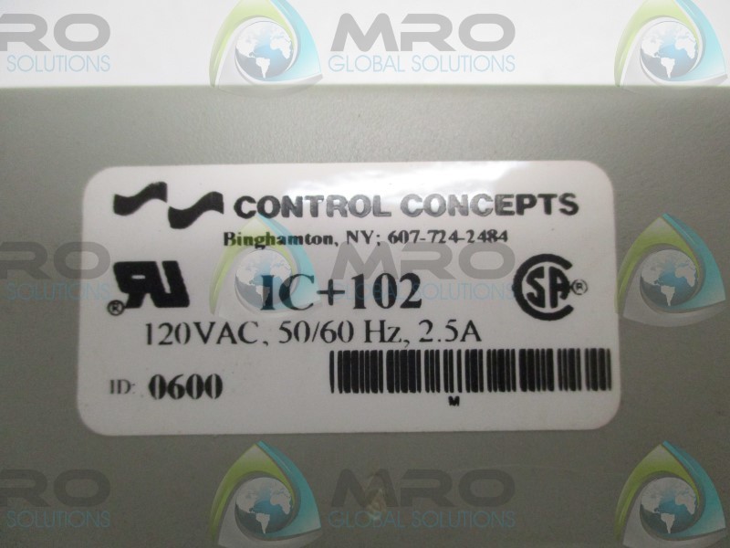 CONTROL CONCEPTS IC-+102 ACTIVE TRACKING FILTER UNMP