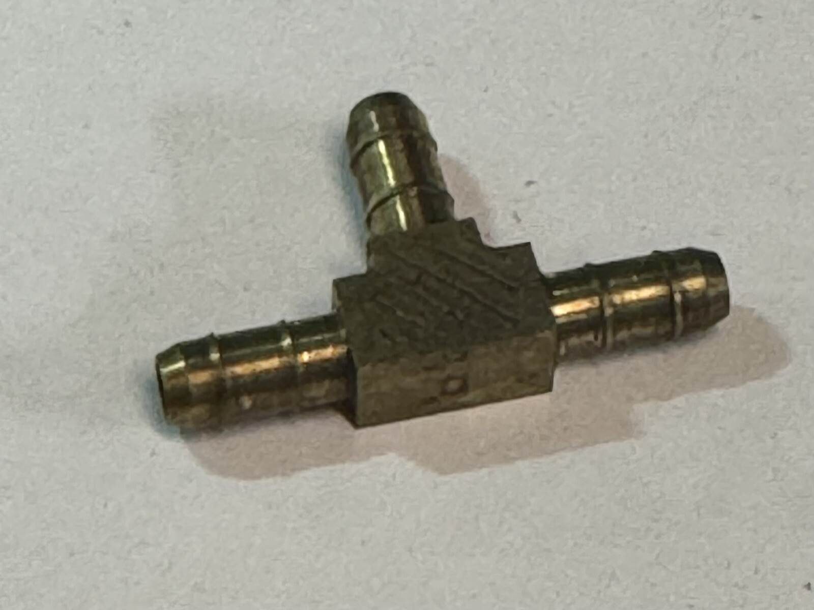 5 pack New Parker X224-4 Brass Union Tee ( .203″ over barb ) ,